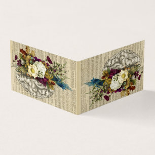 medisch poster voor de anatomie van de hersenen visitekaartje