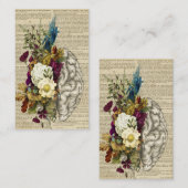 medisch poster voor de anatomie van de hersenen visitekaartje (Voorkant / Achterkant)