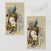 medisch poster voor de anatomie van de hersenen visitekaartje (Voorkant / Achterkant)