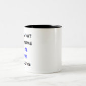 medisch recept, geweldige tweekleurige koffiemok (Center)