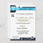 Medisch recept Pad Birthday uitnodiging (Voorkant)