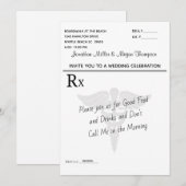 Medisch recept Pad Wedding Celebration Kaart (Voorkant / Achterkant)