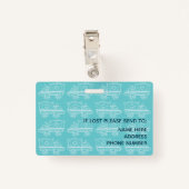 Medisch Reisverpleegkundige Foto-ID Badge (Achterkant met clip)