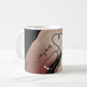 Medisch Roos Gold Elegant Koffiemok (Voorkant links)