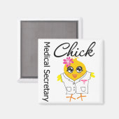Medisch secretaris Chick Magneet (Voorkant / Achterkant)
