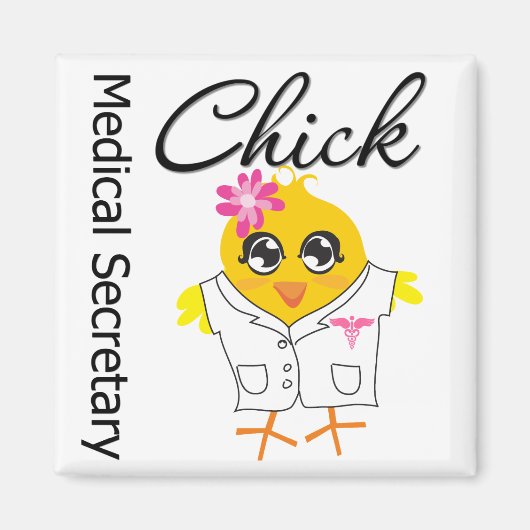 Medisch secretaris Chick Magneet (Voorkant)