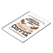 Medisch secretaris op de Coffee Caffeine Gift Notitieboek (Linkerzijde)