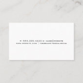 medisch specialist | verpleegsterspictogram visitekaartje (Achterkant)