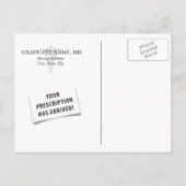 Medisch Student Afstuderen Recept Pad Uitnodigen Uitnodiging Briefkaart (Achterkant)