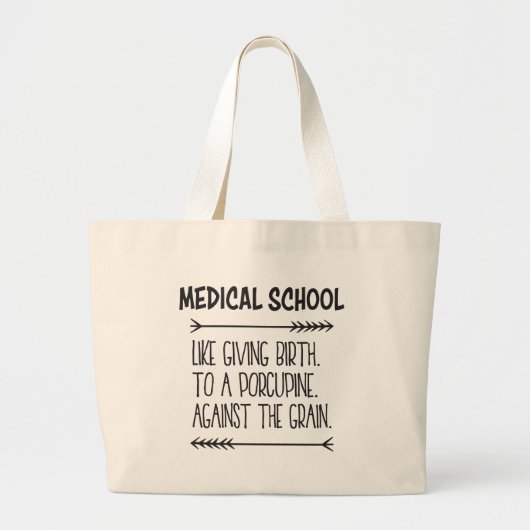 Medisch student Medisch Student Funny Grote Tote Bag (Voorkant)