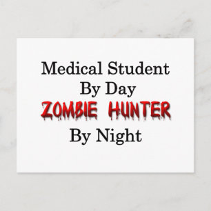 Medisch student/Zombie Hunter Briefkaart