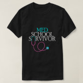 Medisch studente aan de universiteit Afstuderen Af T-shirt (Design voorkant)