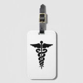 Medisch symbool bagagelabel (Voorkant (verticaal))