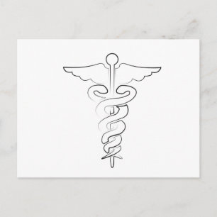 Medisch symbool briefkaart