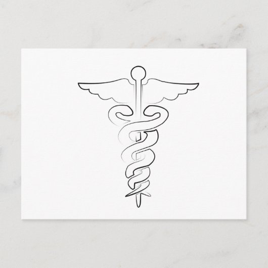 Medisch symbool briefkaart (Voorkant)