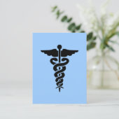 Medisch symbool briefkaart (Staand voorkant)