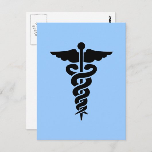 Medisch symbool briefkaart (Voorkant / Achterkant)