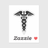 Medisch symbool Cadeus sticker 3 "X3" (Vel)