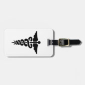 Medisch symbool Caduceus Bagagelabel (Voorkant horizontaal)