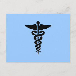 Medisch symbool Caduceus Briefkaart