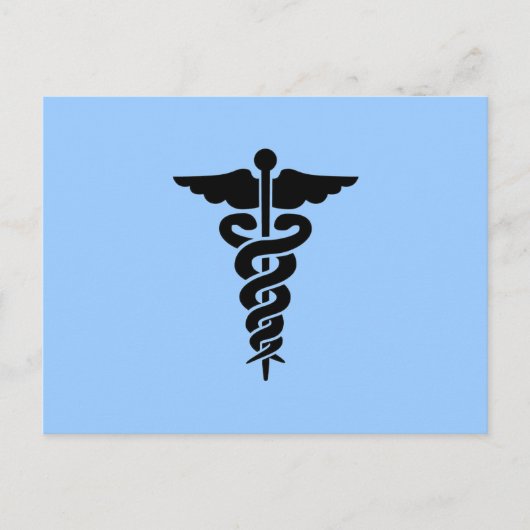 Medisch symbool Caduceus Briefkaart (Voorkant)