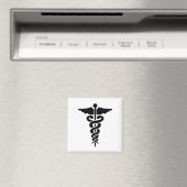 Medisch symbool Caduceus Magneet (Insitu (Vaatwasser))