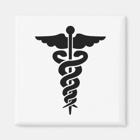 Medisch symbool Caduceus Magneet (Voorkant)