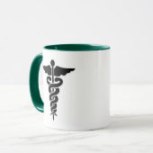 Medisch symbool Caduceus Mok (Voorkant links)