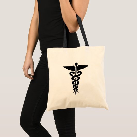 Medisch symbool Caduceus Tote Bag (Voorkant (product))