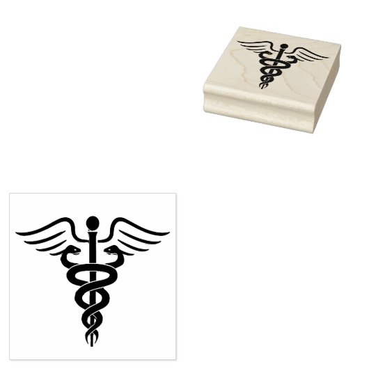 Medisch symbool dokter verpleegster rubberstempel (Gestempeld)