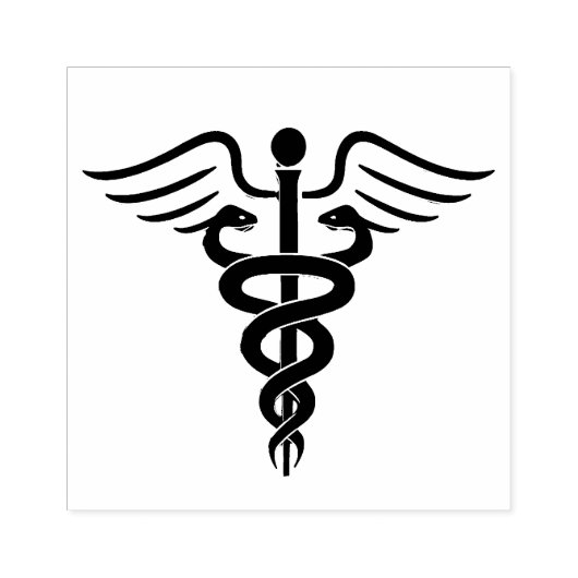 Medisch symbool dokter verpleegster rubberstempel (Afrduk)