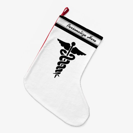 Medisch symbool grote kerstsok (Voorkant (Hangend))