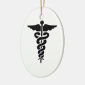 Medisch symbool keramisch ornament (Links)
