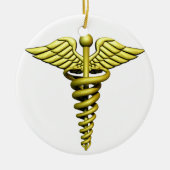 Medisch symbool keramisch ornament (Voorkant)