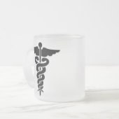 Medisch symbool matglas koffiemok (Voorkant links)