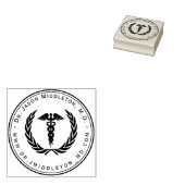 Medisch symbool met tekst rubberstempel (Gestempeld)