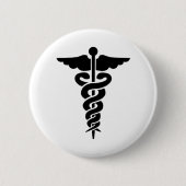 Medisch symbool ronde button 5,7 cm (Voorkant)