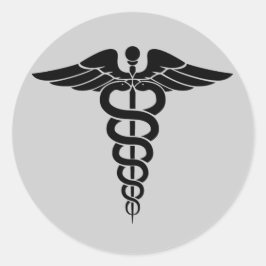 Medisch symbool ronde sticker