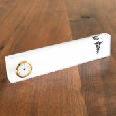 Medisch symbool verpleegster naambordje (Zijkant)