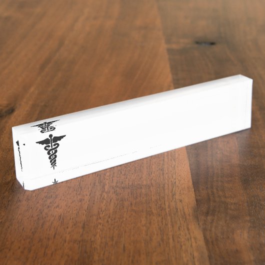 Medisch symbool verpleegster naambordje (Zijkant)