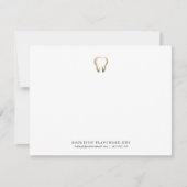 Medisch-tandheelkundige kaartje met platte kaart (Voorkant)