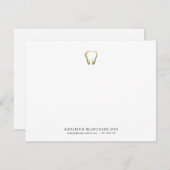 Medisch-tandheelkundige kaartje met platte kaart (Voorkant / Achterkant)