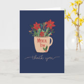 Medisch team Dank u bij Christmas Poinsettias Kaart (Gele Bloem)