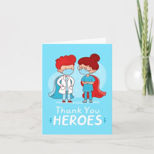 Medisch team Hartelijk dank Bedankkaart (Voorkant)