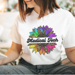 Medisch Tech Beroep Rainbow Zonnebloem T-shirt