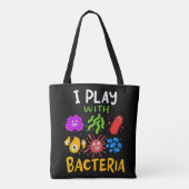 medisch-technologiespecialist microbiologie cadeau tote bag (Achterkant)