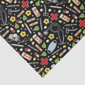 Medisch thema cadeau tissuepapier (Detail)