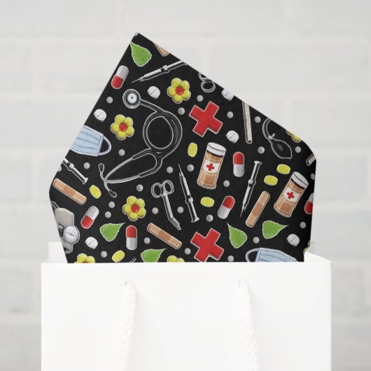 Medisch thema cadeau tissuepapier (Cadeauzakje)