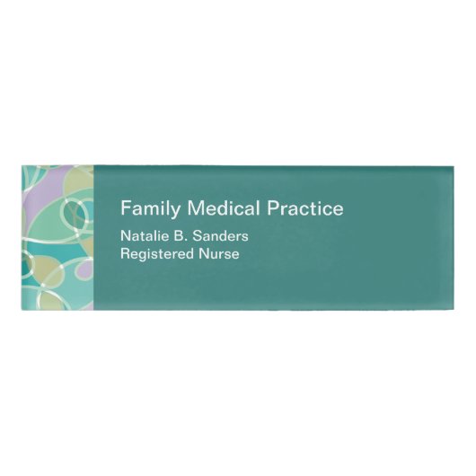 Medisch thema Geregistreerde verpleegsters Naambadge (Voorkant)