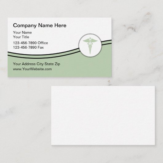 Medisch thema Moderne Visitekaartjes (Voorkant / Achterkant)